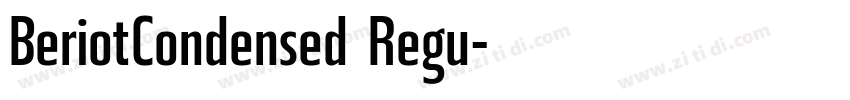 BeriotCondensed Regu字体转换